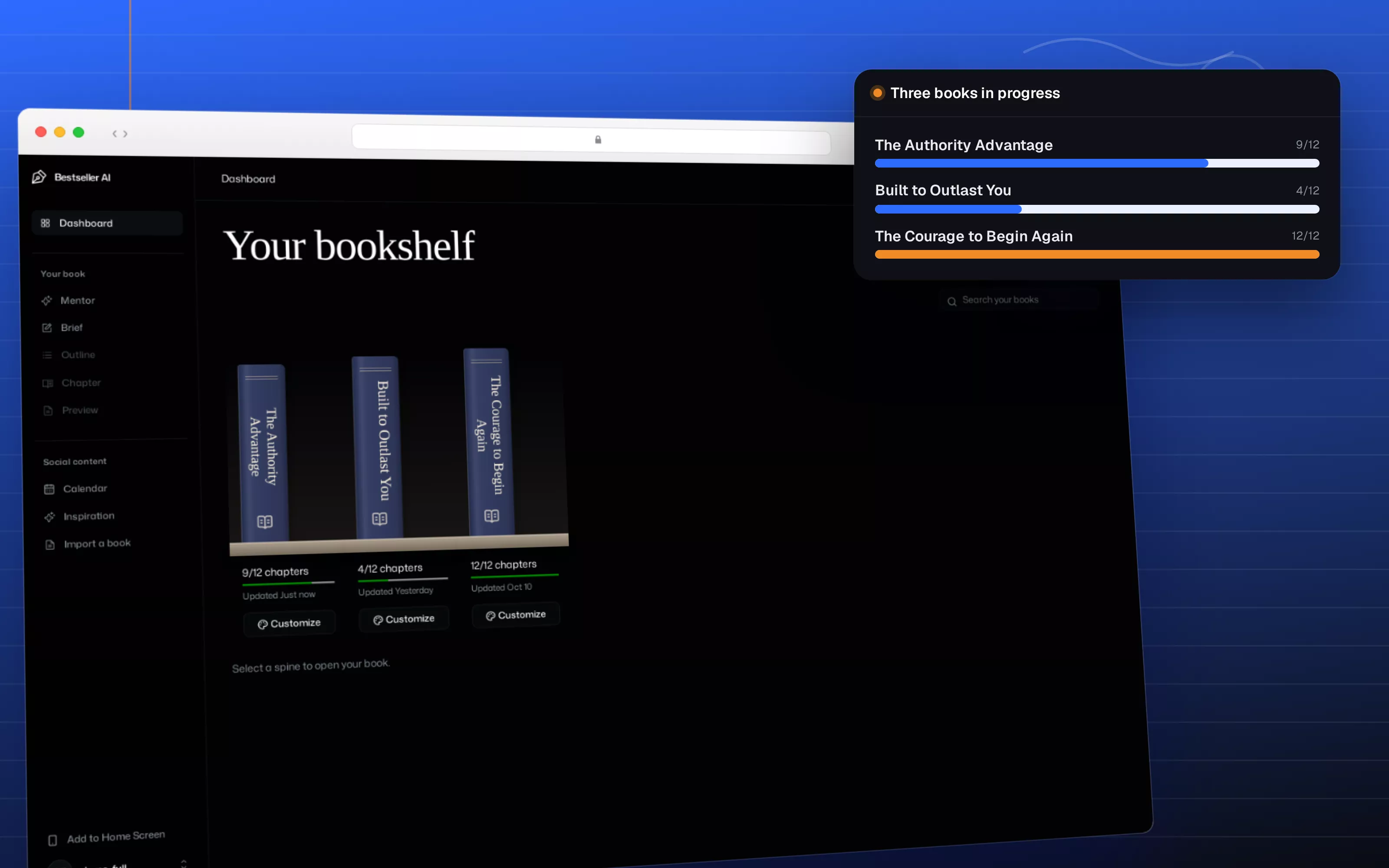 Your bookshelf