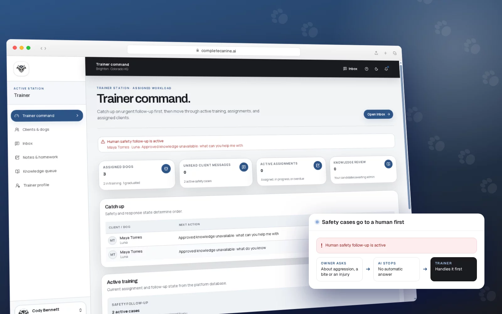 Trainer command