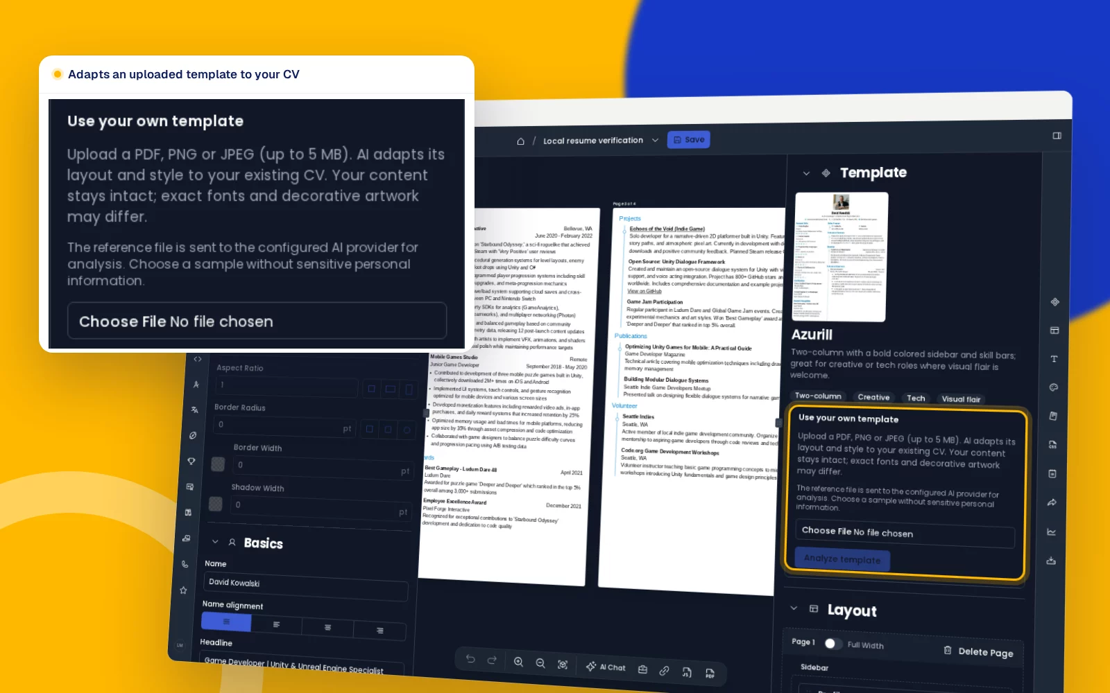 RISEUP Resume Builder